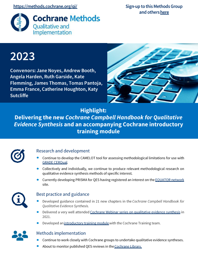 2023 Qualitative and Implementation Methods Group Report