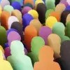 Colourful crowd