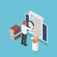 Examining text