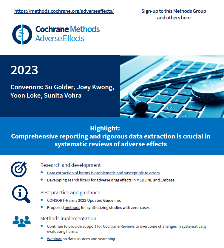 In the spotlight 2023: Adverse Effects Methods Group | Cochrane Methods