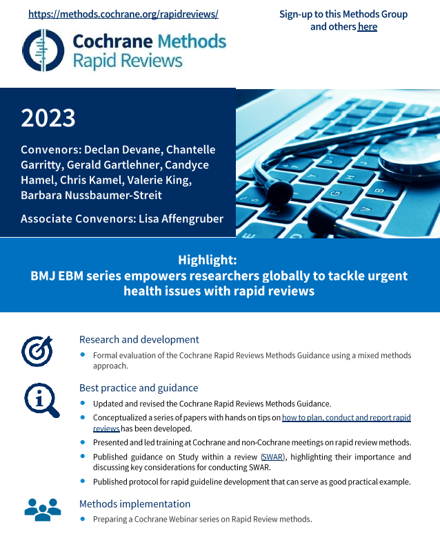 2023 Rapid Reviews Methods Group Report